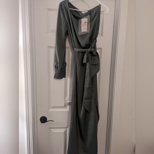 Long maxi one shoulder dress size medium